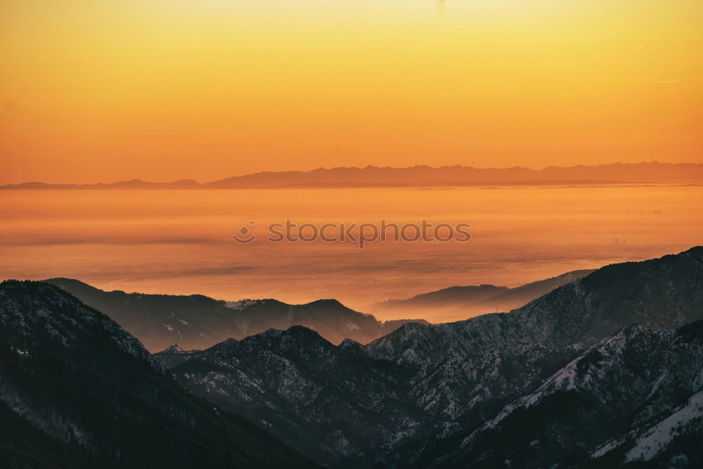 Similar – Sonnenuntergang Österreich