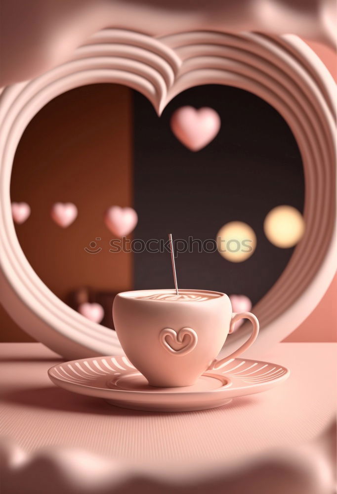 Similar – Hot drink with love.