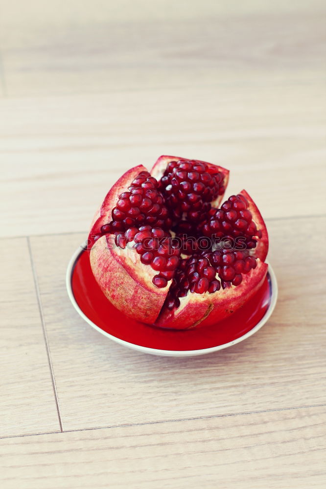 Homemade jam on wooden table