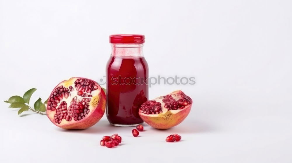 Similar – Image, Stock Photo Flacshe with juice or smoothie and berries