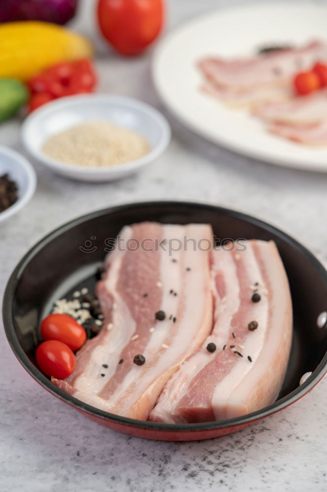 Similar – Image, Stock Photo marinate chicken thighs spicy