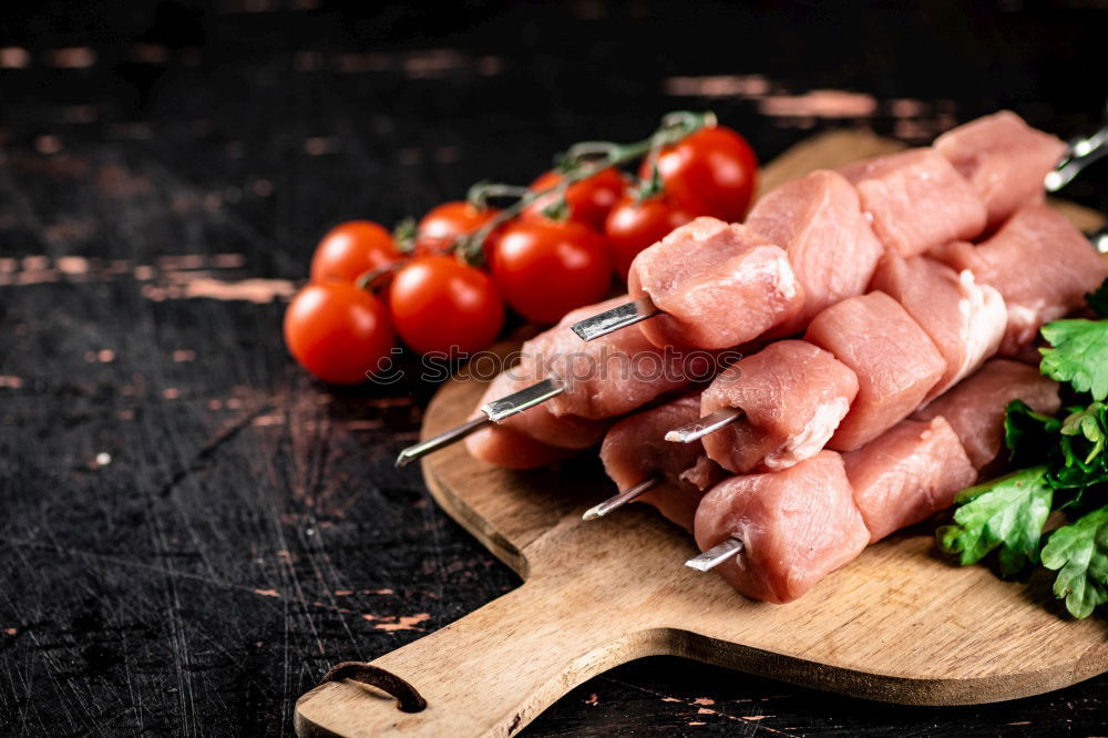 Similar – Image, Stock Photo Asparagus, schnitzel, potatoes