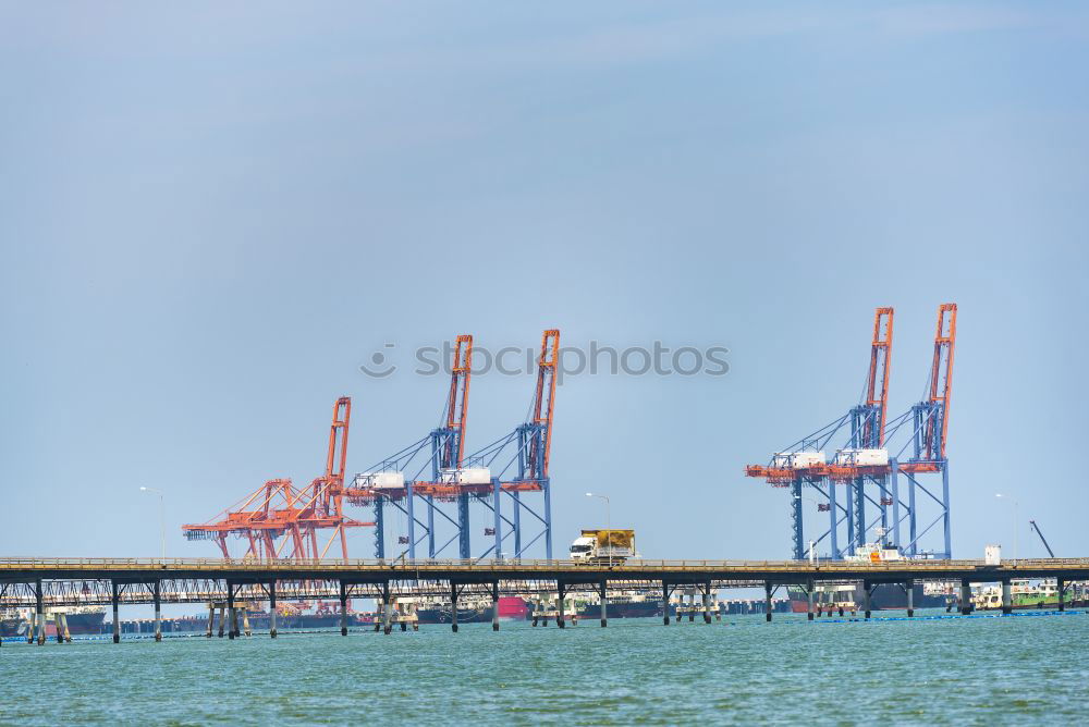 Similar – Image, Stock Photo . Navigation Harbour Blue