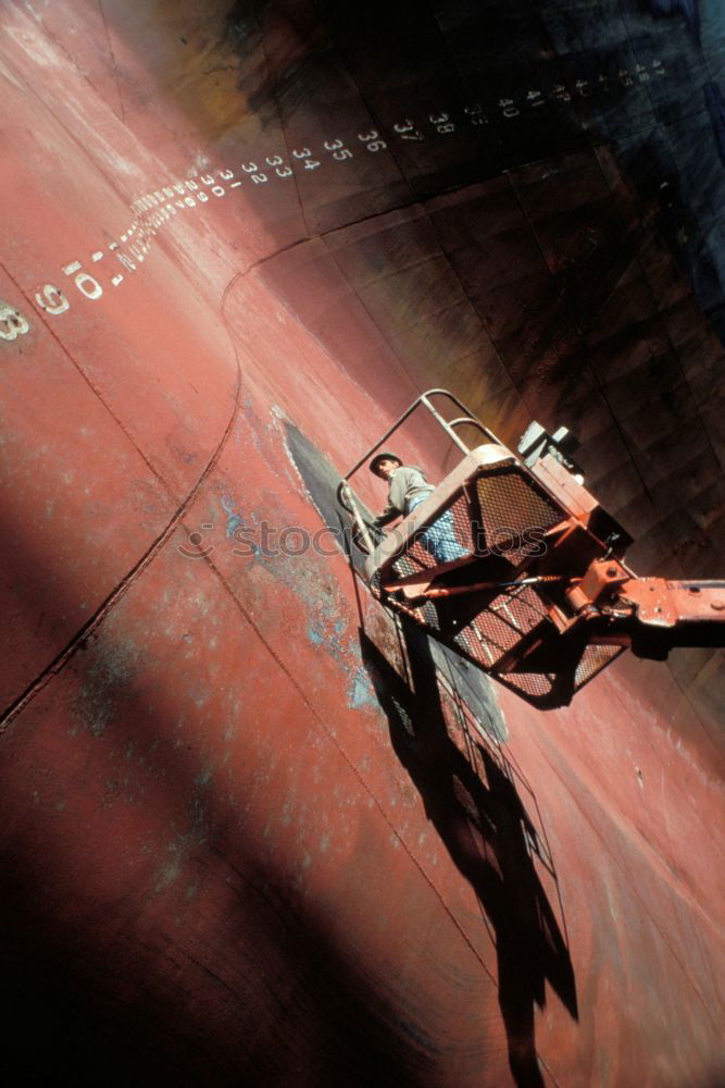 Image, Stock Photo Red bow with anchor