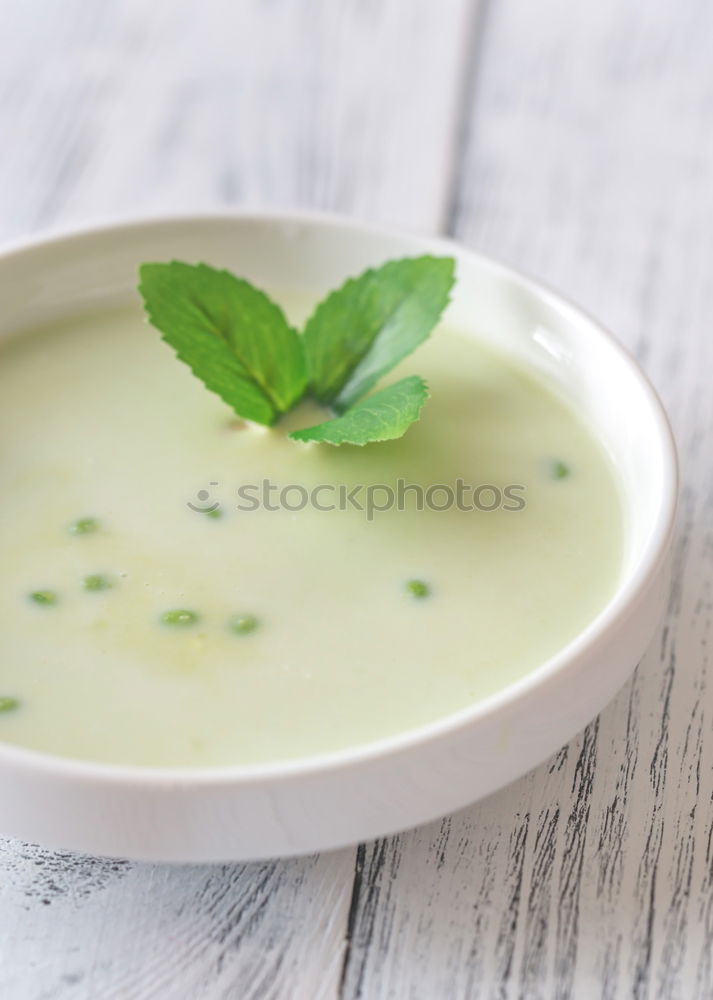 Similar – Image, Stock Photo French vichyssoise soup in bowl