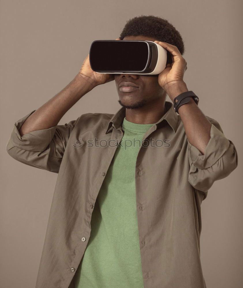 Similar – Black businessman in VR headset