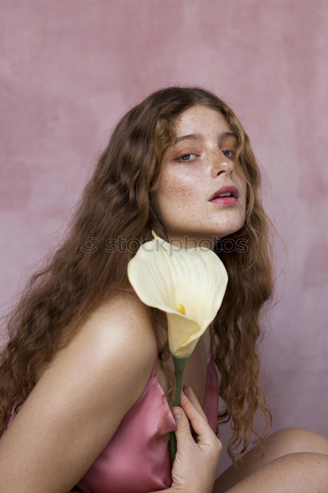 Similar – Image, Stock Photo Sensual woman with roses lying on bed