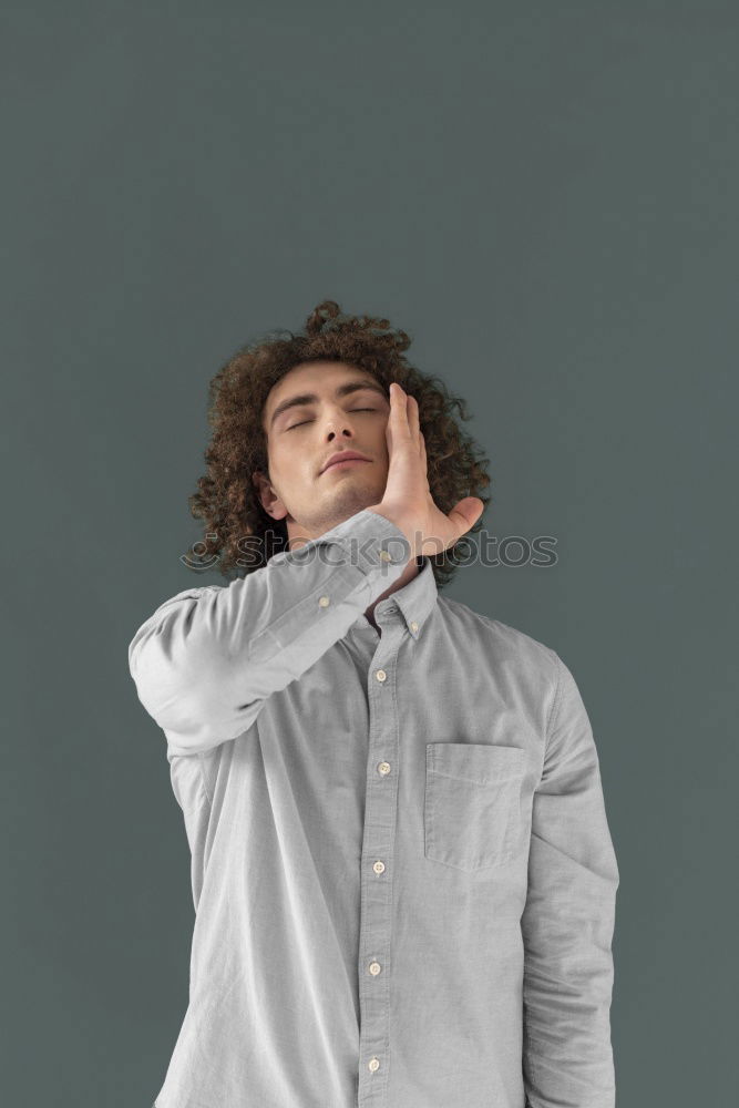 Similar – Image, Stock Photo Man with bird mask