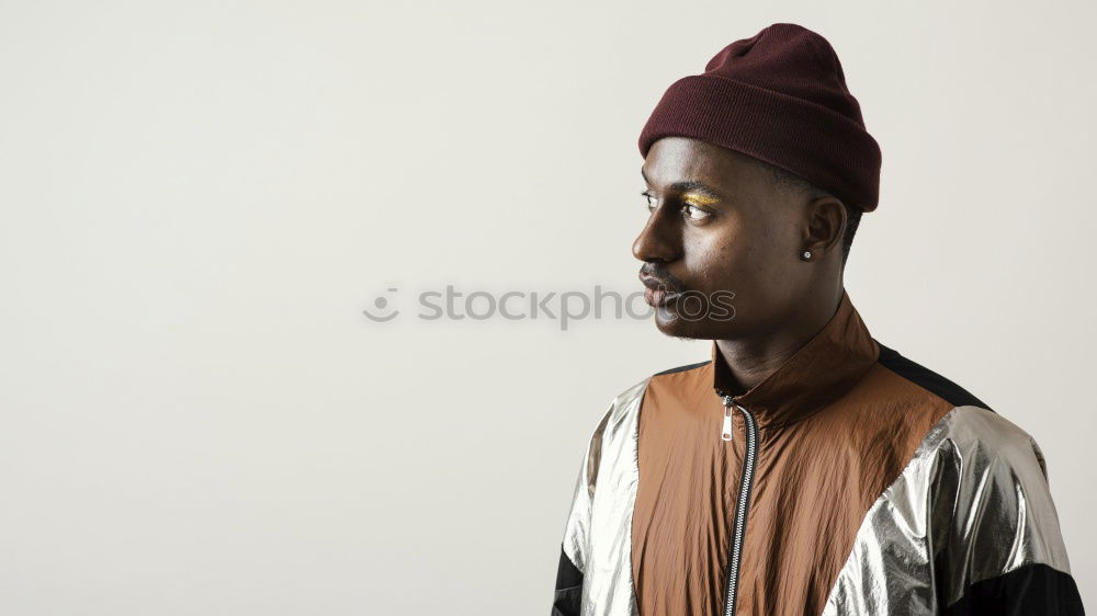 Similar – Image, Stock Photo Fashion young man posing with a trendy outfit in the street.