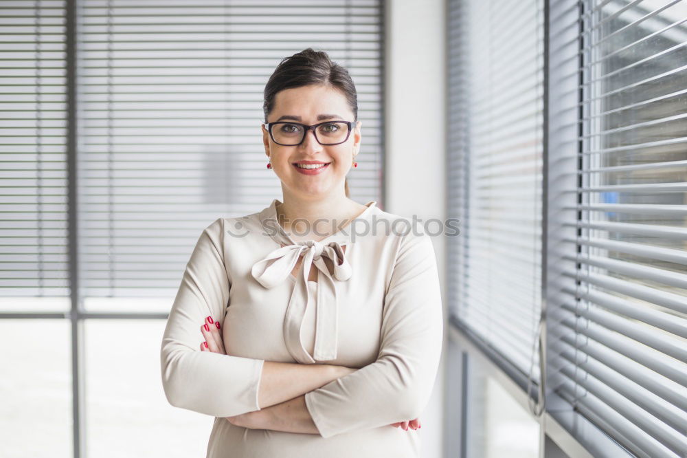 Similar – Image, Stock Photo Woman in whites at modern building