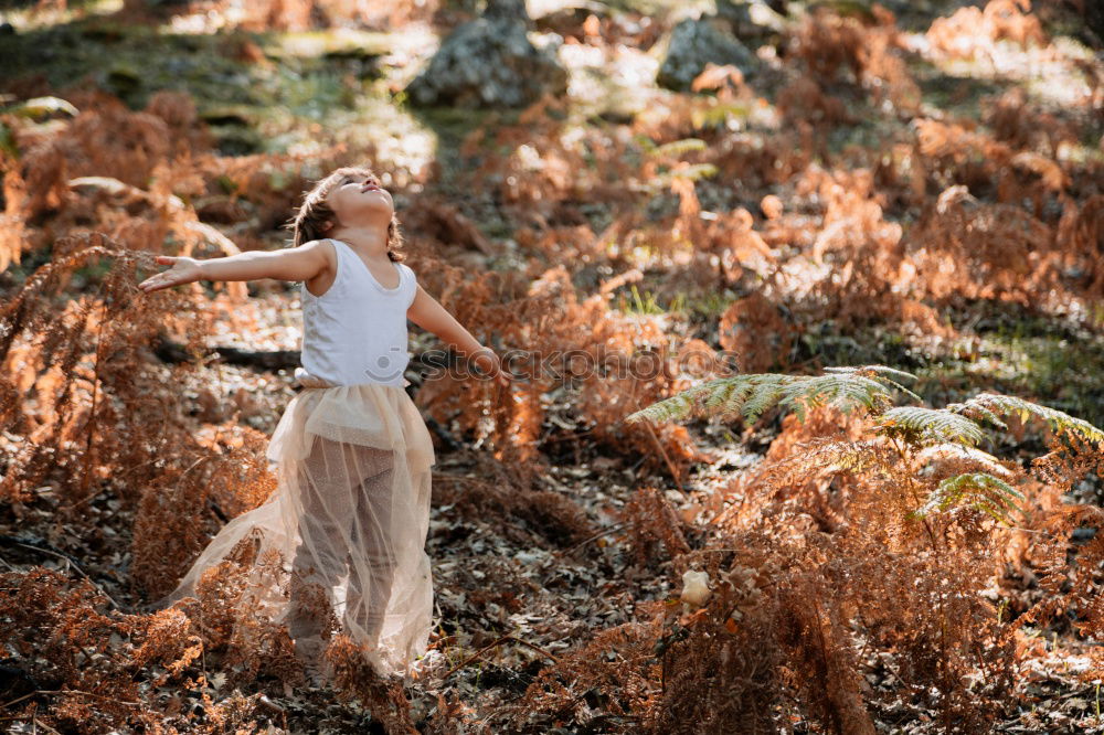 Similar – Woman posing on twigs of dry trees