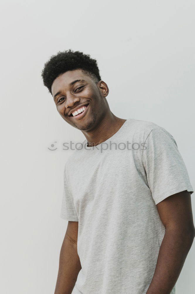 Similar – Black man posing on sports ground