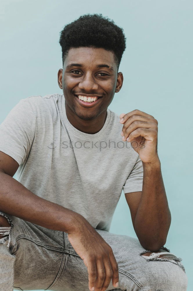 Similar – Hairdresser posing in barbershop