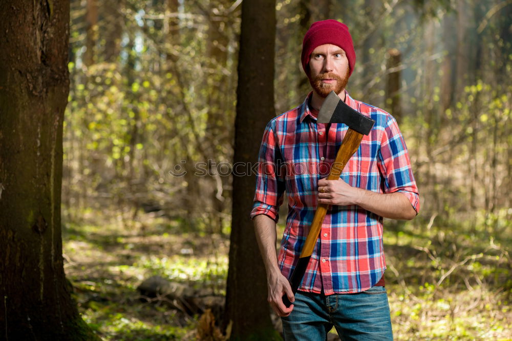 Similar – Image, Stock Photo wood Masculine Young man