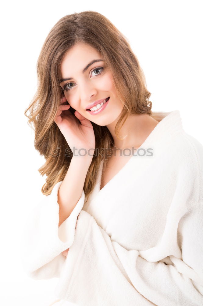 Similar – Image, Stock Photo Portrait of a beautiful young woman smiling