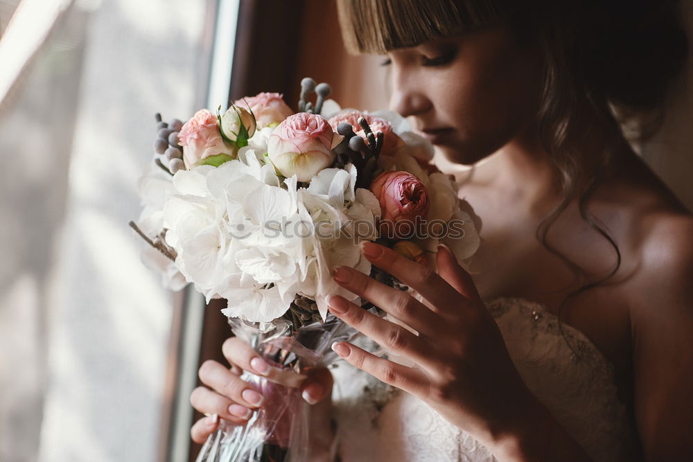 Similar – Image, Stock Photo Pink flower on handle of retro car