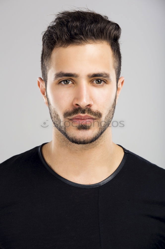 Similar – Image, Stock Photo Young handsome bearded hipster man