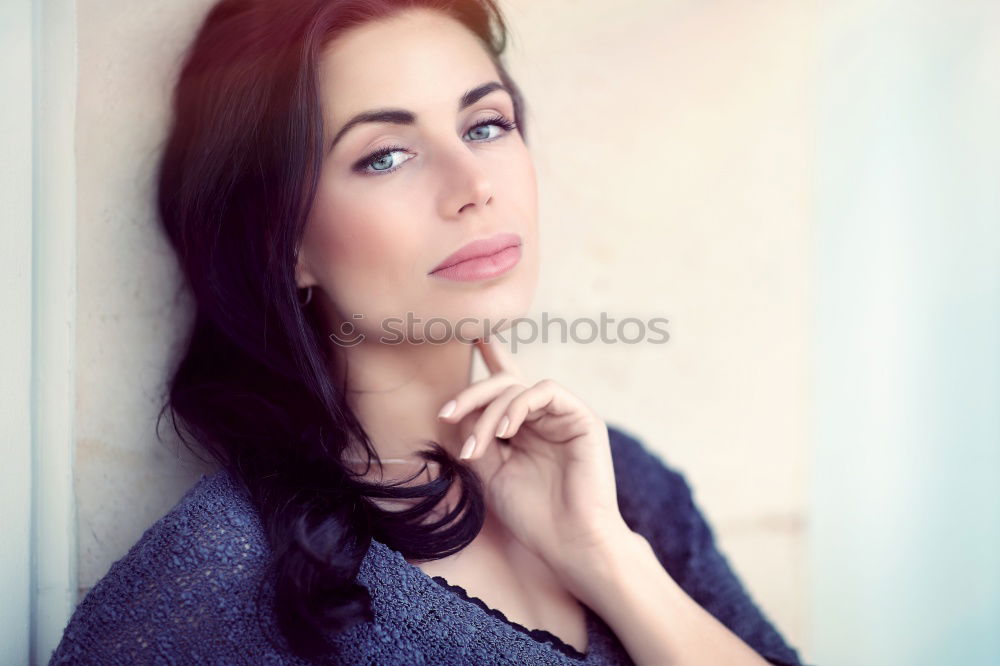 Similar – young woman, model of fashion, in urban background