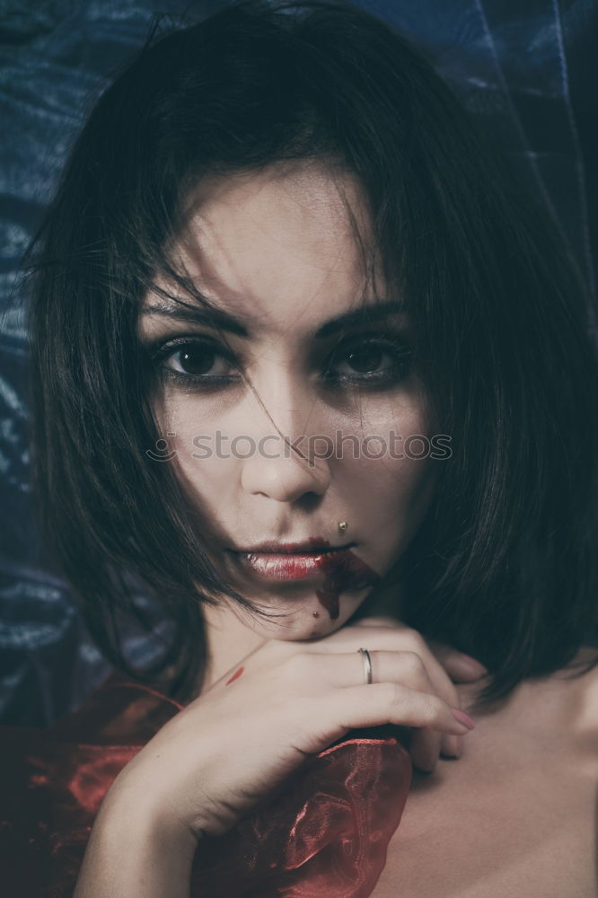 Attractive woman at window