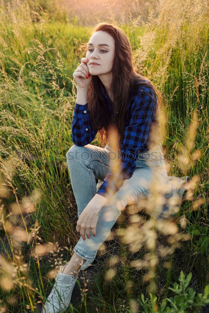 Similar – Image, Stock Photo flower child Feminine