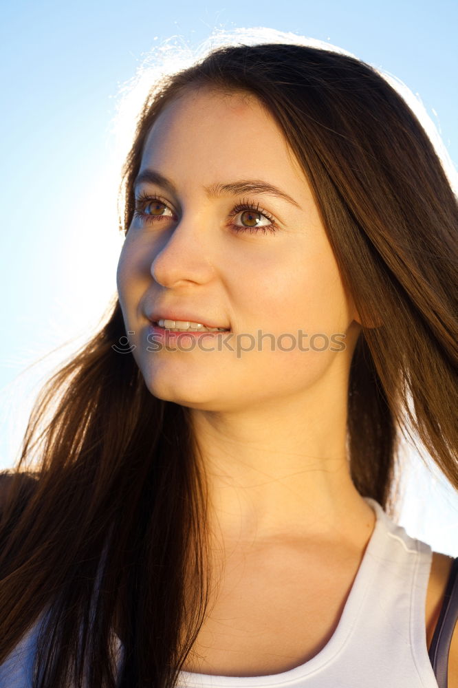 Similar – Young Woman Happy