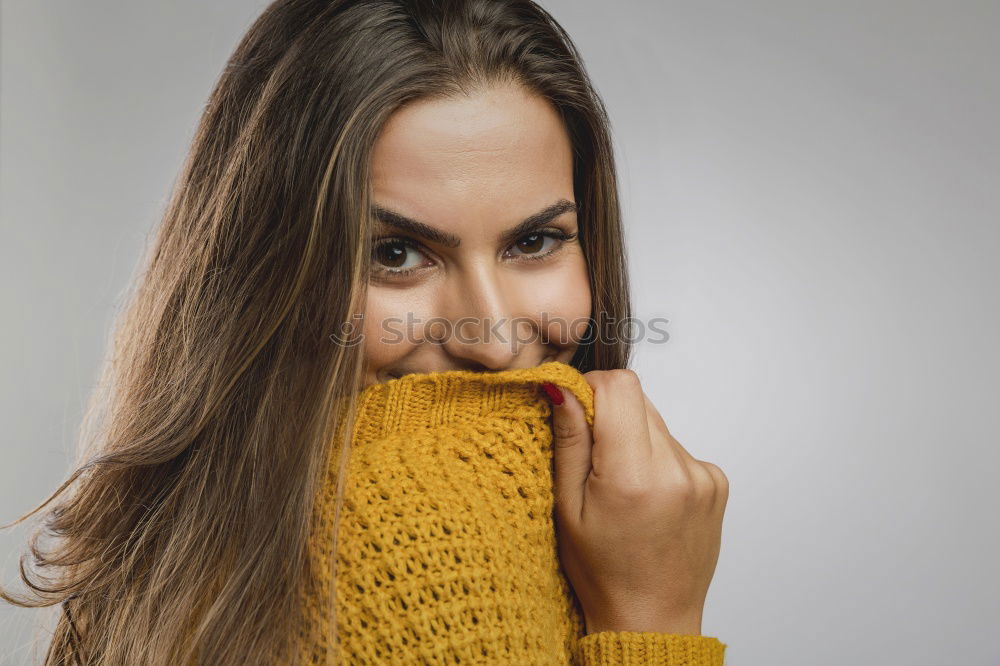 Similar – Attractive woman looking into store window