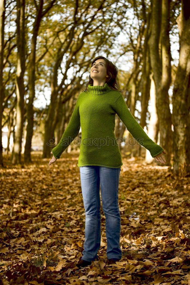 Similar – Image, Stock Photo Pedestrian in autumn