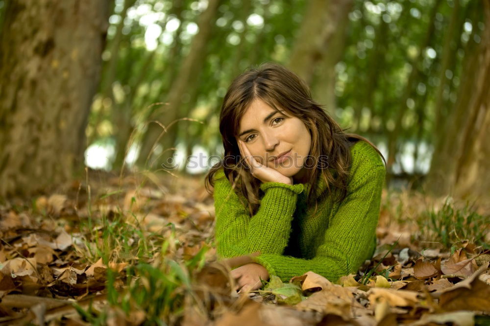 Similar – Park Portrait I Feminine