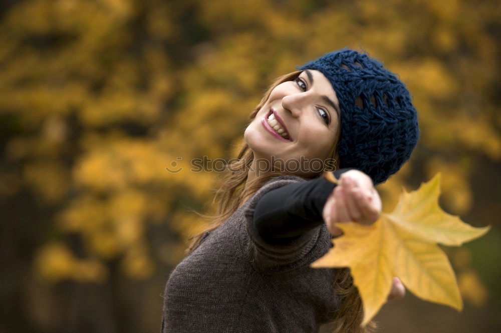 Similar – #A# Leaf catcher Feminine