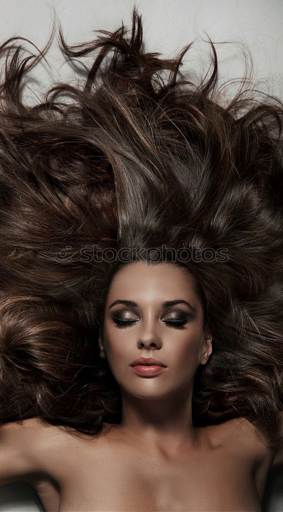 Similar – Image, Stock Photo young woman hairstyle