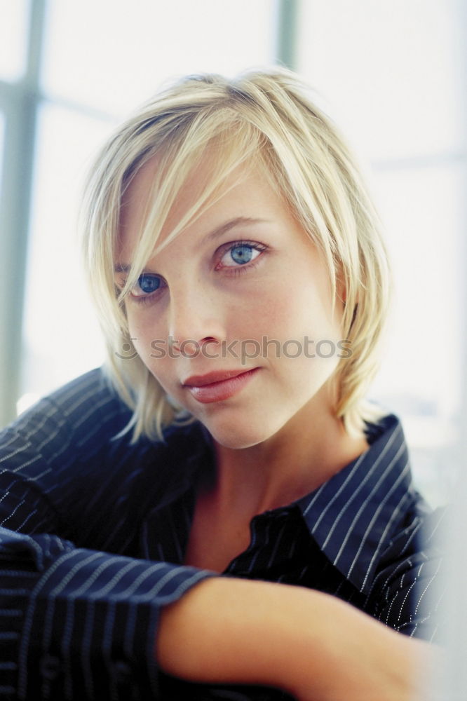 Similar – Image, Stock Photo Portrait of a Young woman in the street.