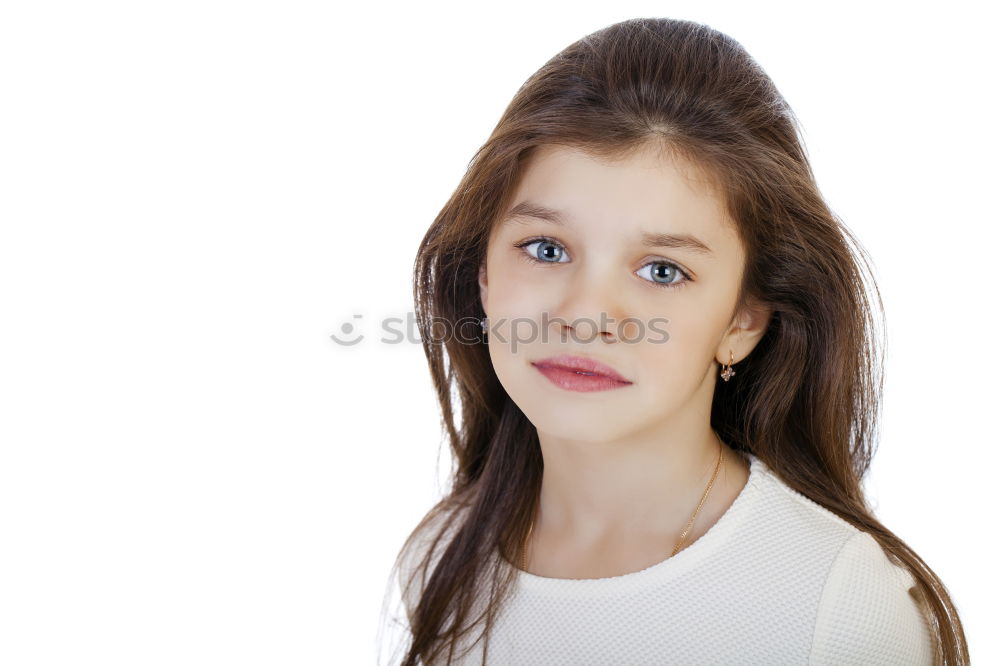 Similar – Young beautiful girl looking anxious