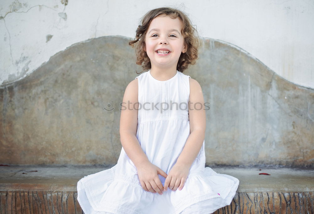 Similar – Image, Stock Photo Studio portrait of a little girl