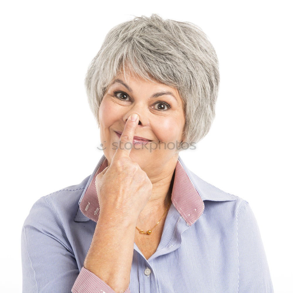 Similar – older woman looking pleased