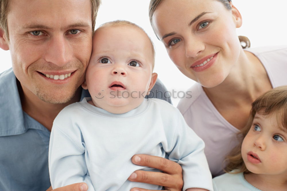 Similar – Image, Stock Photo Happy Family, Mother, Father And Baby.