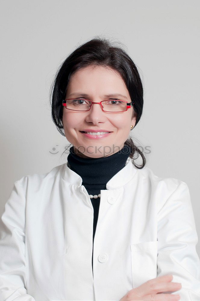 Similar – Foto Bild Portrait einer Frau mit Kurzhaarfrisur und Brille