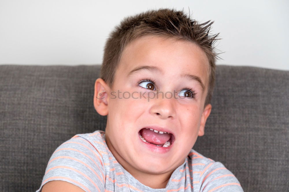 Similar – Close up face portrait little young asian boy