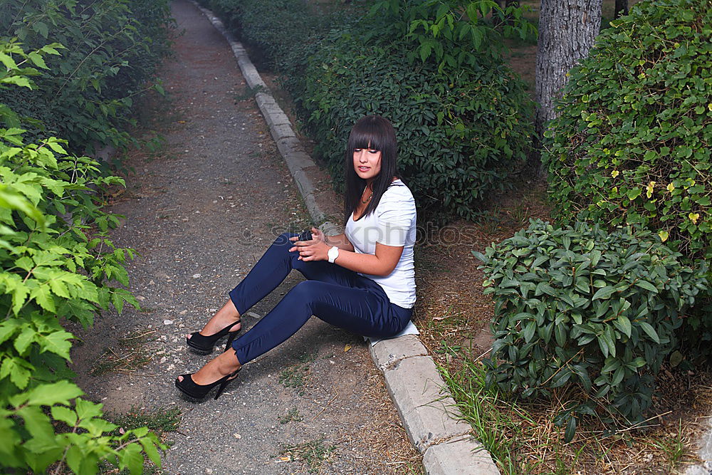 Similar – Image, Stock Photo lonely Woman Human being