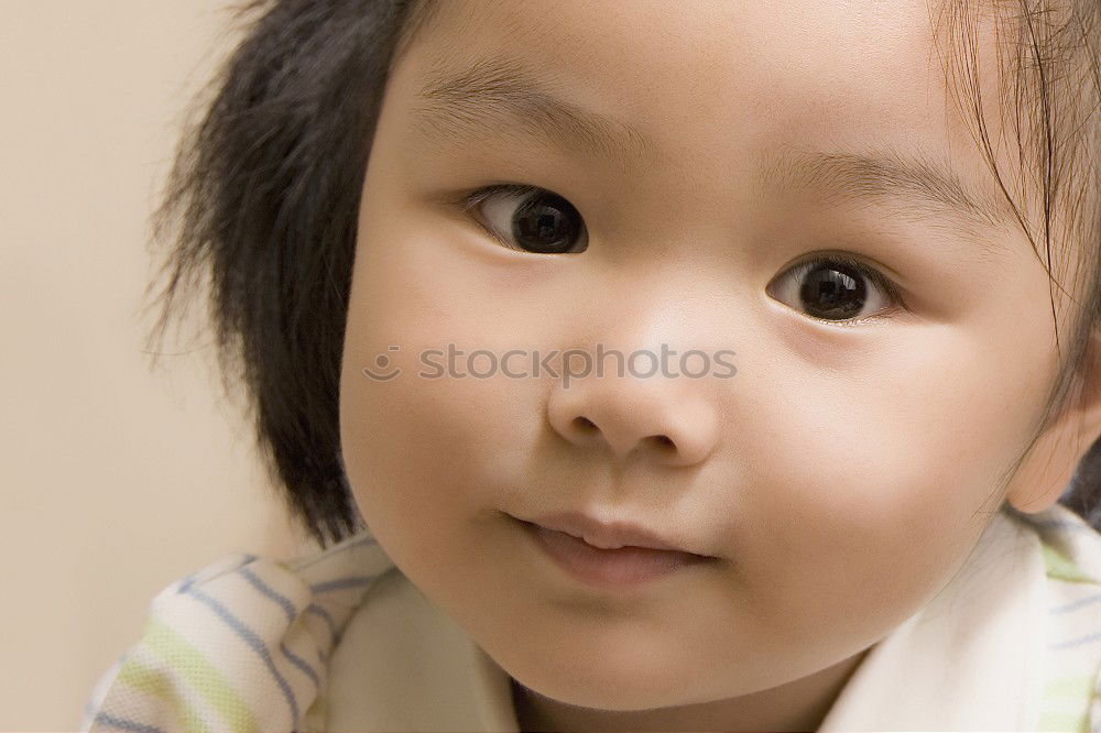 Similar – Image, Stock Photo Young face with old eyes