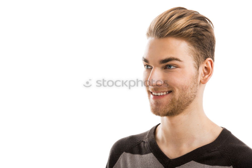 Similar – Image, Stock Photo Casual cool young man with beard