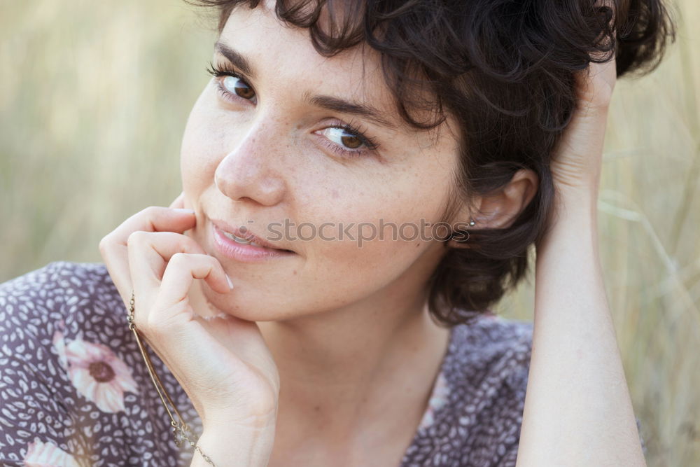 Similar – Image, Stock Photo Portrait of a young woman