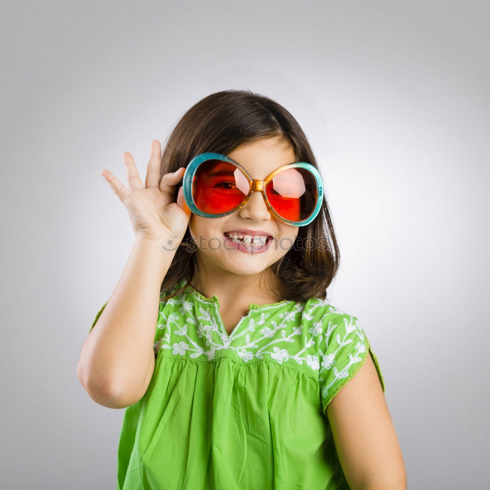 Similar – Image, Stock Photo baby with hat and sunglasses