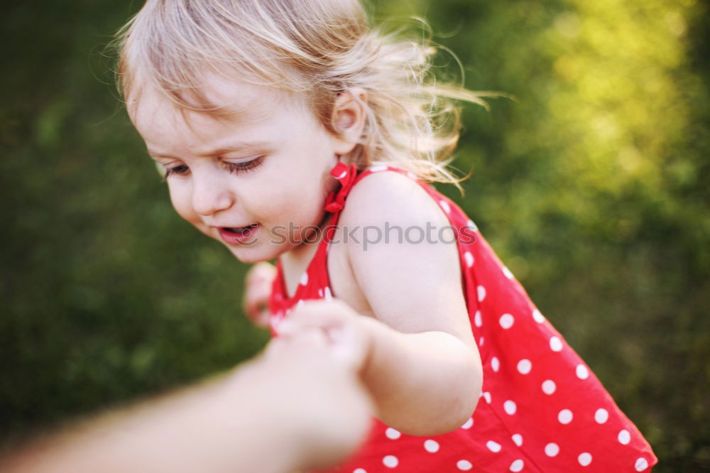 Similar – Image, Stock Photo Dad teaching daughter about nature