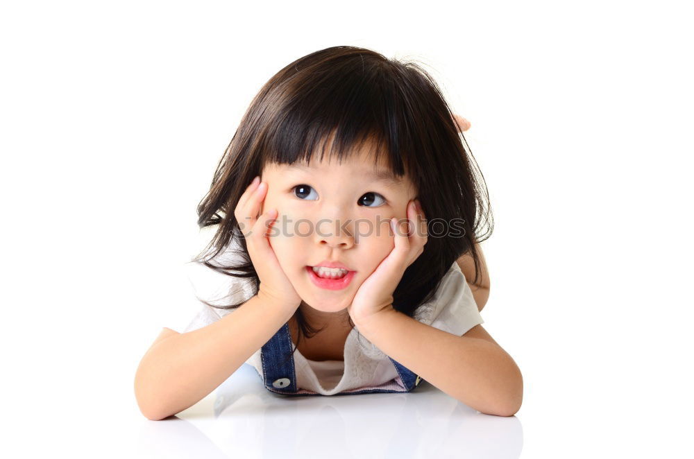 Similar – Image, Stock Photo See! Girl Life Face 1