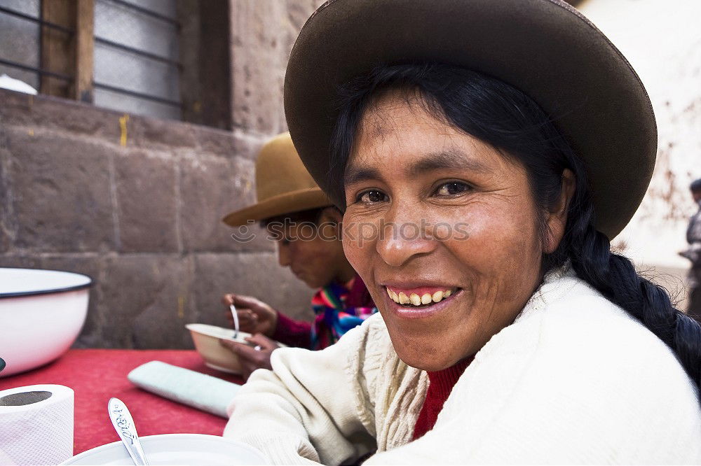 Similar – Image, Stock Photo Fabric Seller Guatemala