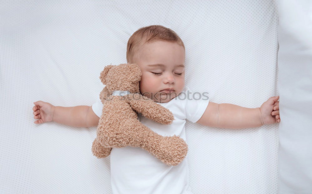 Similar – Teddy bear in a baby room