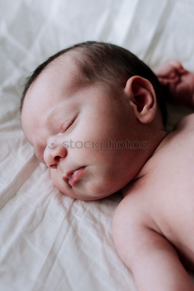 Similar – Image, Stock Photo newborn baby experiencing the world