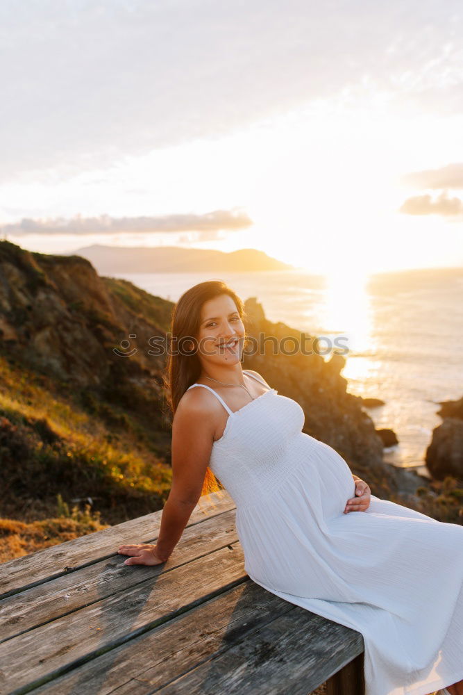 Similar – Image, Stock Photo Woman posing on background of house