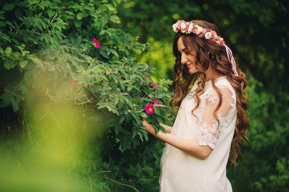 Similar – Image, Stock Photo Pretty brunette woman