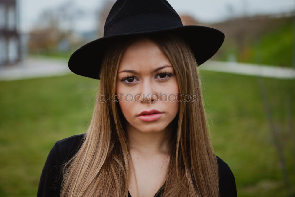 Similar – Image, Stock Photo Pretty brunette woman